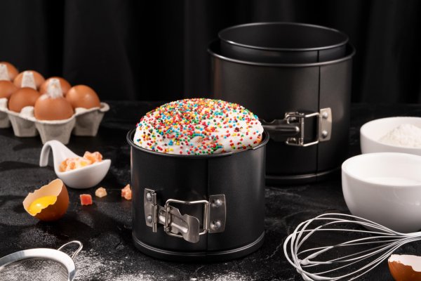 Форма для випікання Ardesto Gemini паски/кекса кругла 14*12 см роз'ємна, сірий, вуглецева сталь