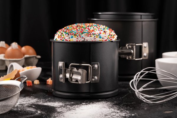 Форма для випікання Ardesto Gemini паски/кекса кругла 14*12 см роз'ємна, сірий, вуглецева сталь