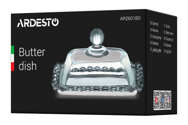 Маслянка Ardesto, 11х7 см, скло