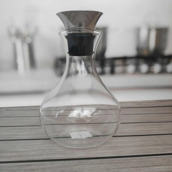 Глечик Ardesto з кришкою, 1000 мл, боросилікатне скло, нержавіюча сталь