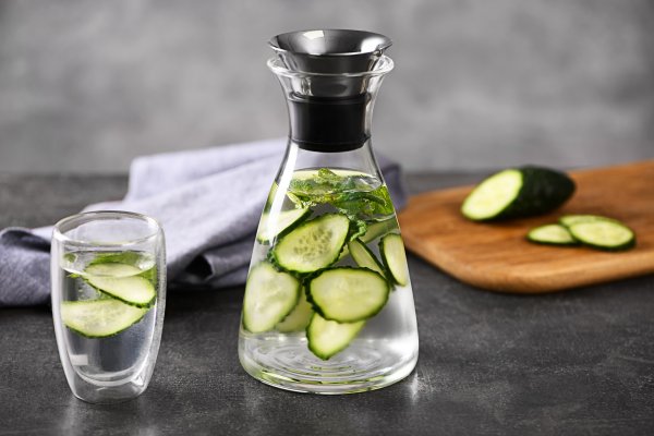 Глечик Ardesto з кришкою, 1100 мл, боросилікатне скло, нержавіюча сталь