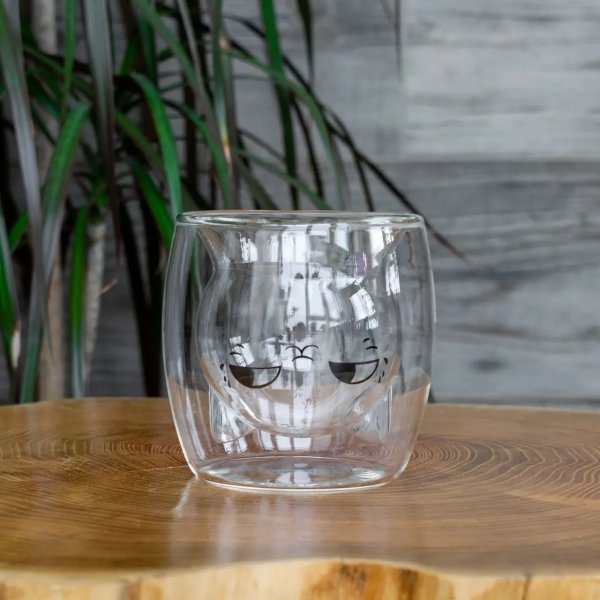 Набір чашок Ardesto Animals з подвійними стінками, 200 мл, 2 од., боросилікатне скло