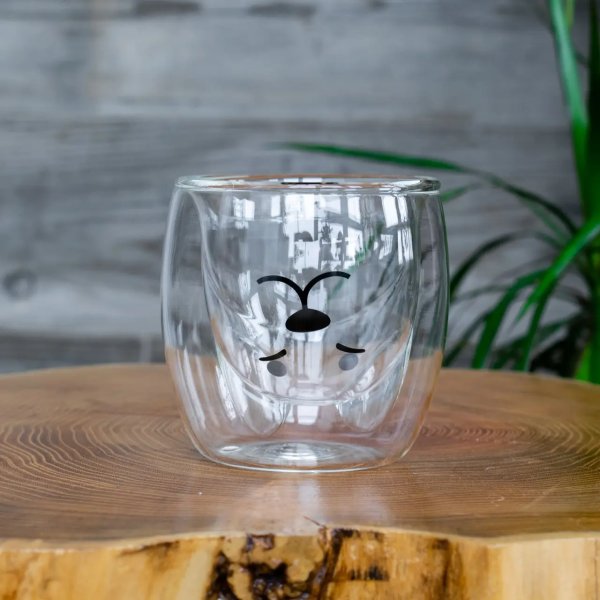 Набір чашок Ardesto Animals з подвійними стінками, 200 мл, 2 од., боросилікатне скло