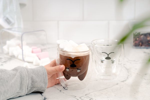 Набір чашок Ardesto Animals з подвійними стінками, 200 мл, 2 од., боросилікатне скло