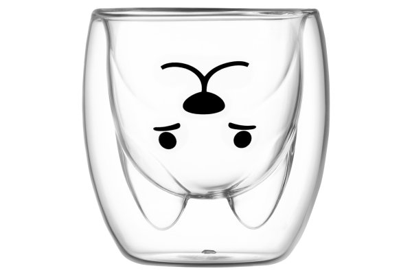 Набір чашок Ardesto Animals з подвійними стінками, 200 мл, 2 од., боросилікатне скло