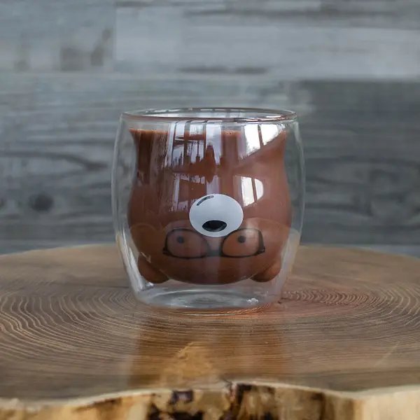 Набір чашок Ardesto Animals з подвійними стінками, 250 мл, 2 од., боросилікатне скло