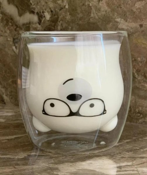 Набір чашок Ardesto Animals з подвійними стінками, 250 мл, 2 од., боросилікатне скло