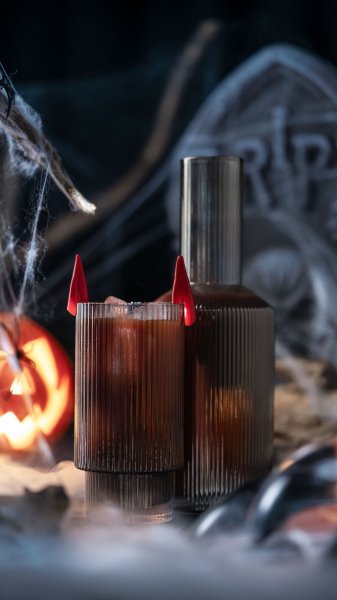 Набір склянок високих Ardesto Graphite 380 мл, 2 шт., скло