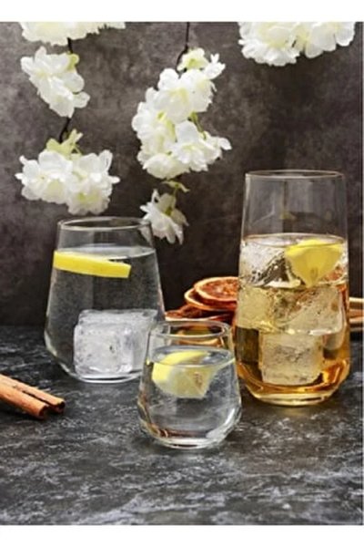 Набір склянок високих Ardesto Gloria Shine 480 мл, 3 шт., скло