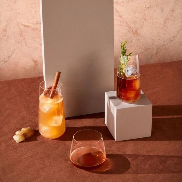 Набір склянок високих Ardesto Gloria Shine 480 мл, 3 шт., скло