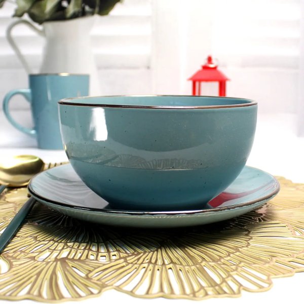 Салатник Ardesto Bagheria, 14 см, Misty blue, кераміка