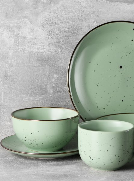 Салатник Ardesto Bagheria, 14 см, Pastel green, кераміка