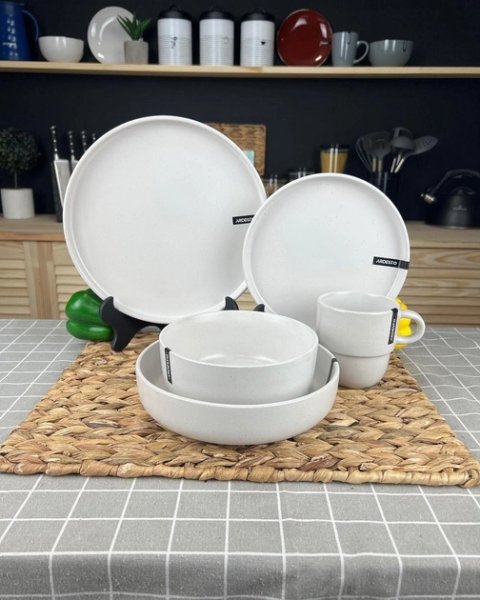 Салатник Ardesto Trento, 16 см, білий, кераміка