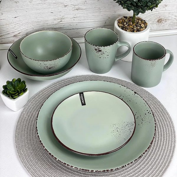 Тарілка десертна Ardesto Lucca, 19 см, Illusion blue, кераміка