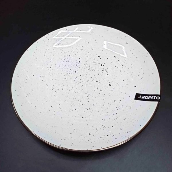 Тарілка десертна Ardesto Lucca, 19 см, Winter white, кераміка