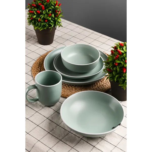 Тарілка супова Ardesto Cremona, 20 см, Pastel blue, кераміка