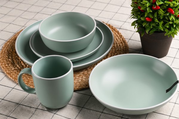 Тарілка супова Ardesto Cremona, 20 см, Pastel blue, кераміка