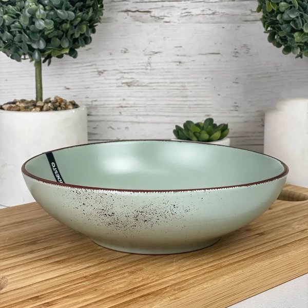 Тарілка супова Ardesto Lucca, 20 см, Illusion blue, кераміка