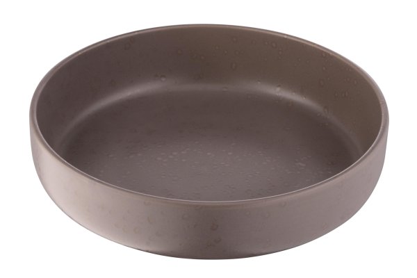 Тарілка супова Ardesto Trento, 21,5 см, сіра, кераміка