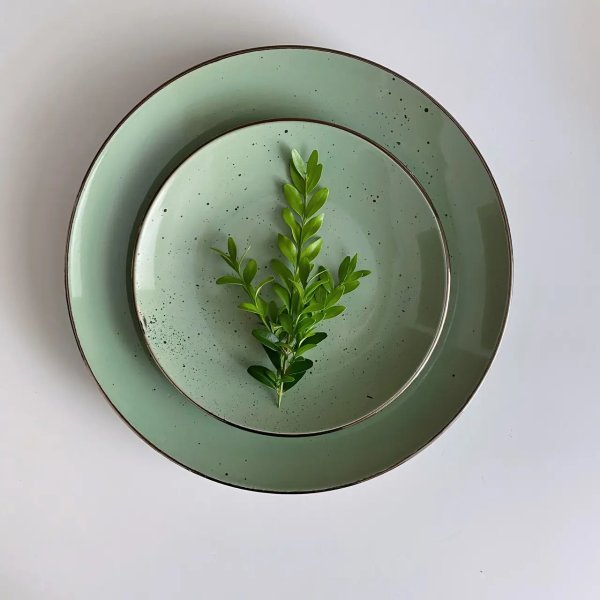 Тарілка обідня Ardesto Bagheria, 26 см, Pastel green, кераміка