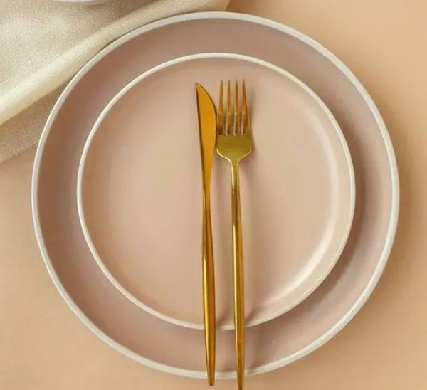 Тарілка обідня Ardesto Cremona, 26 см, Summer pink, кераміка