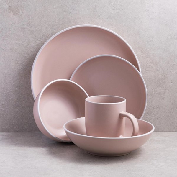 Тарілка обідня Ardesto Cremona, 26 см, Summer pink, кераміка