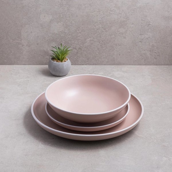 Тарілка обідня Ardesto Cremona, 26 см, Summer pink, кераміка