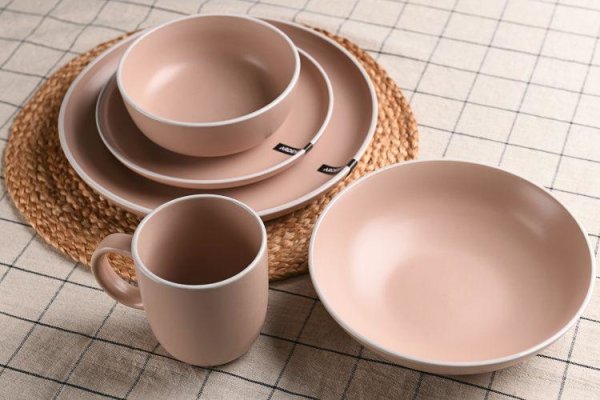 Тарілка обідня Ardesto Cremona, 26 см, Summer pink, кераміка