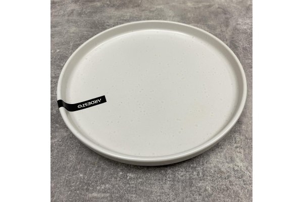 Тарілка обідня Ardesto Trento, 26,5 см, біла, кераміка