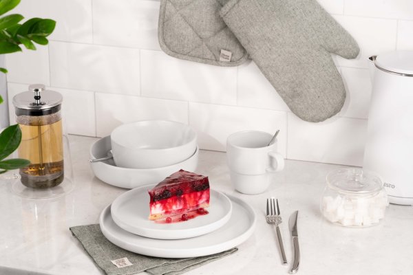 Тарілка обідня Ardesto Trento, 26,5 см, біла, кераміка