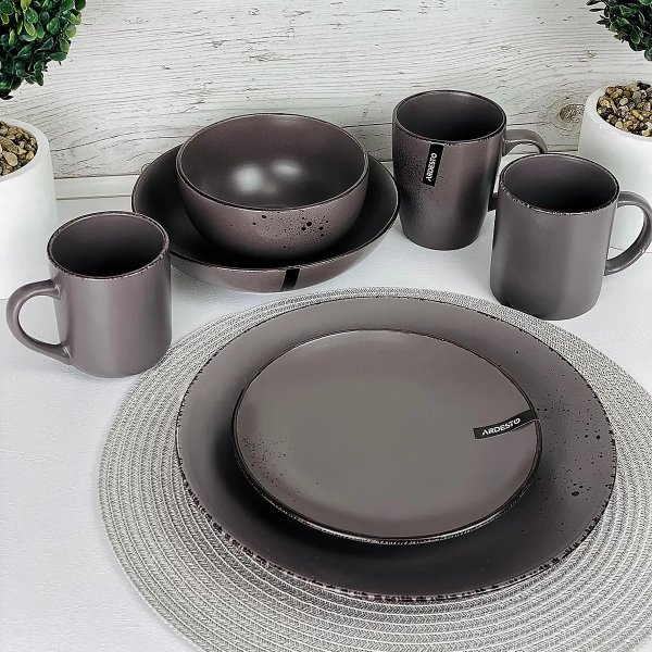 Чашка Ardesto Lucca, 330 мл, Grey brown, кераміка