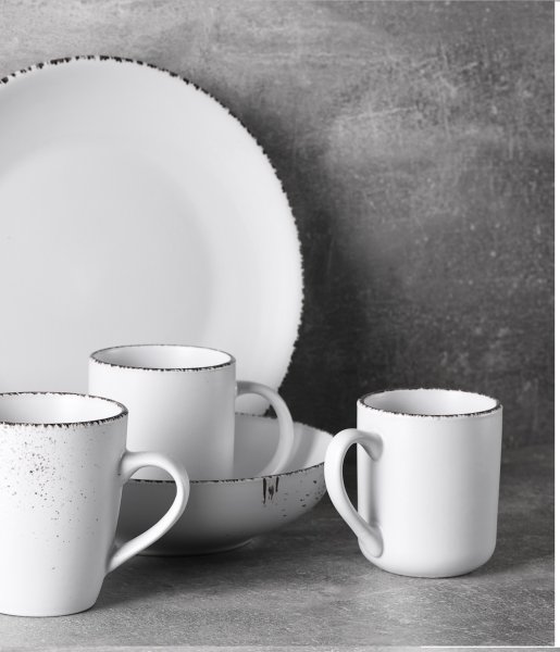 Чашка Ardesto Lucca, 330 мл , Winter white, кераміка