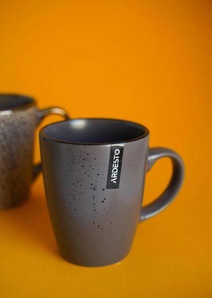 Чашка Ardesto Lucca, 360 мл, Grey brown, кераміка
