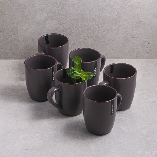 Чашка Ardesto Lucca, 360 мл, Grey brown, кераміка