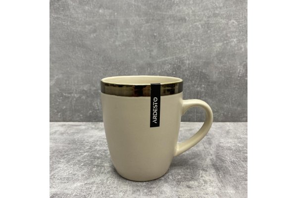 Чашка Ardesto Liguria, 360 мл , Cream, кераміка