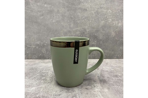 Чашка Ardesto Liguria, 360 мл , Green bay, кераміка
