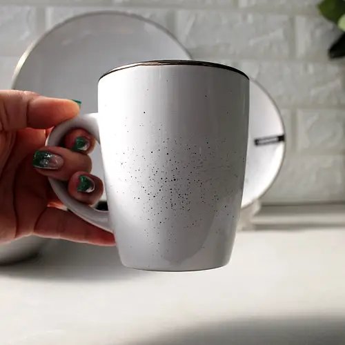 Чашка Ardesto Bagheria, 360 мл, Bright white, кераміка