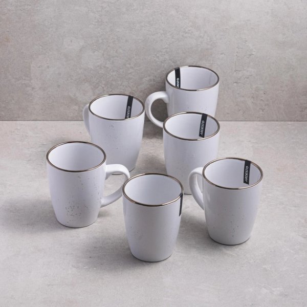 Чашка Ardesto Bagheria, 360 мл, Bright white, кераміка