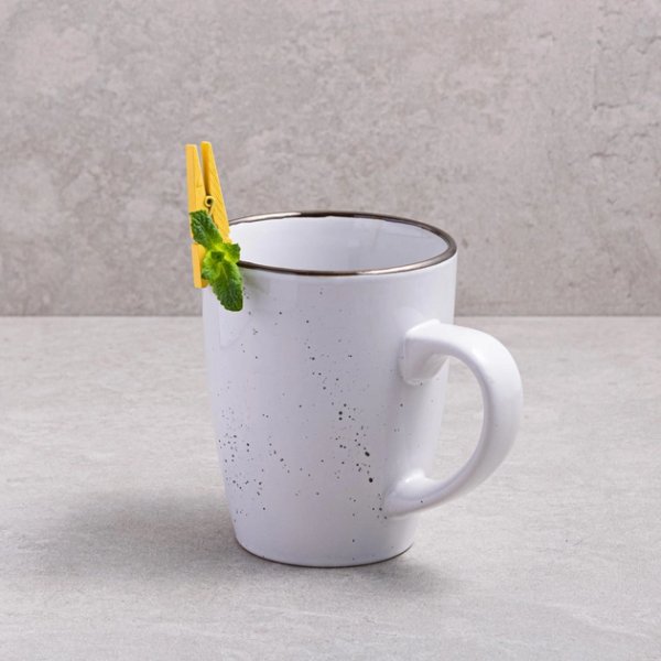 Чашка Ardesto Bagheria, 360 мл, Bright white, кераміка