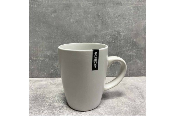 Чашка Ardesto Lucca, 360 мл , White, кераміка