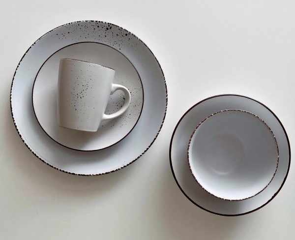 Чашка Ardesto Lucca, 360 мл, Winter white, кераміка