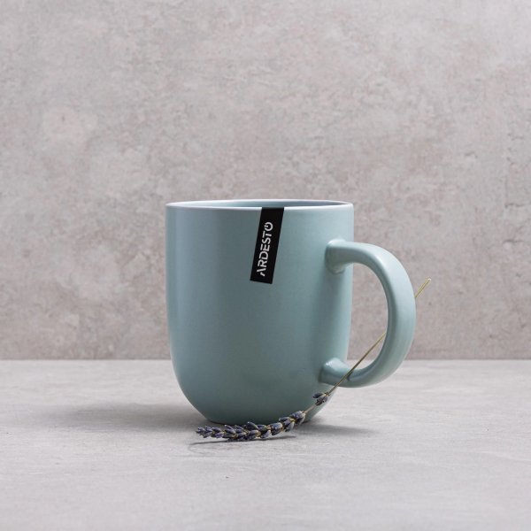 Чашка Ardesto Cremona, 390 мл, Pastel blue, кераміка