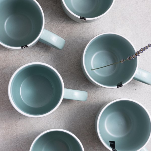 Чашка Ardesto Cremona, 390 мл, Pastel blue, кераміка