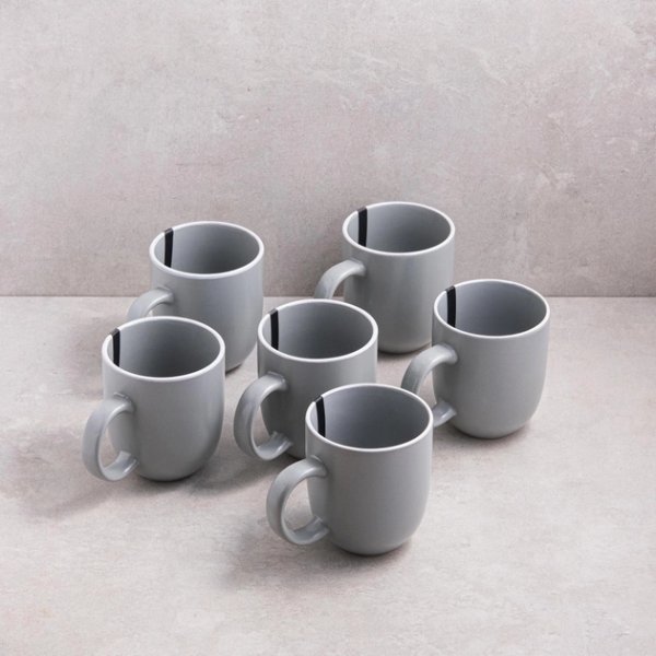 Чашка Ardesto Cremona, 390 мл, Dusty grey, кераміка