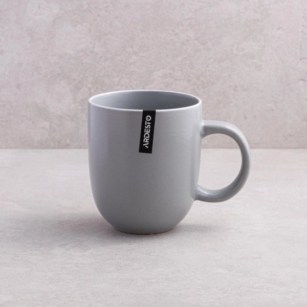 Чашка Ardesto Cremona, 390 мл, Dusty grey, кераміка
