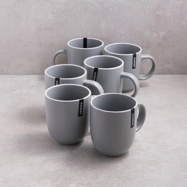 Чашка Ardesto Cremona, 390 мл, Dusty grey, кераміка