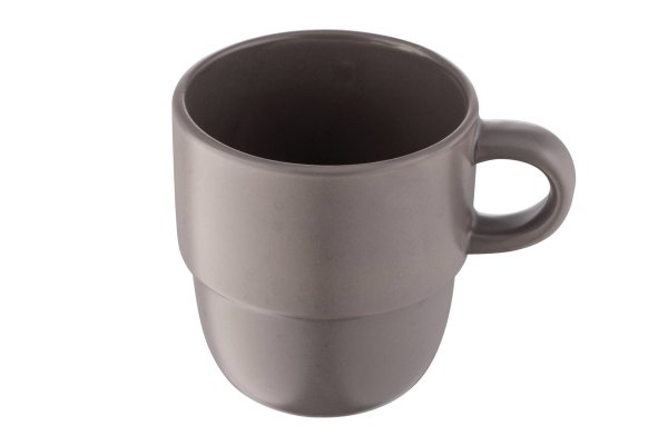 Чашка Ardesto Trento, 390 мл , сіра, кераміка