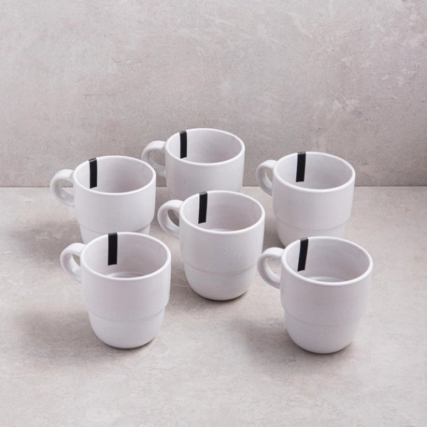 Чашка Ardesto Trento, 390 мл , біла, кераміка