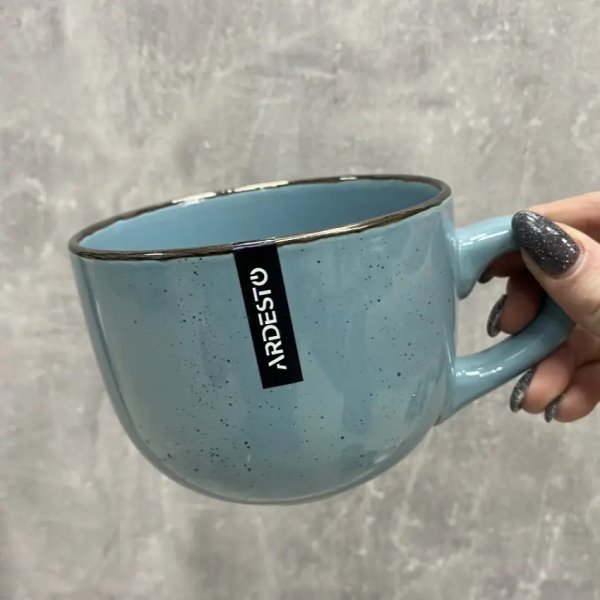 Чашка Ardesto Bagheria, 480 мл, Misty blue, кераміка