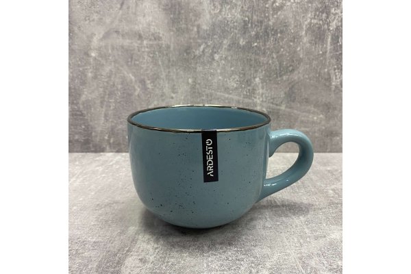 Чашка Ardesto Bagheria, 480 мл, Misty blue, кераміка
